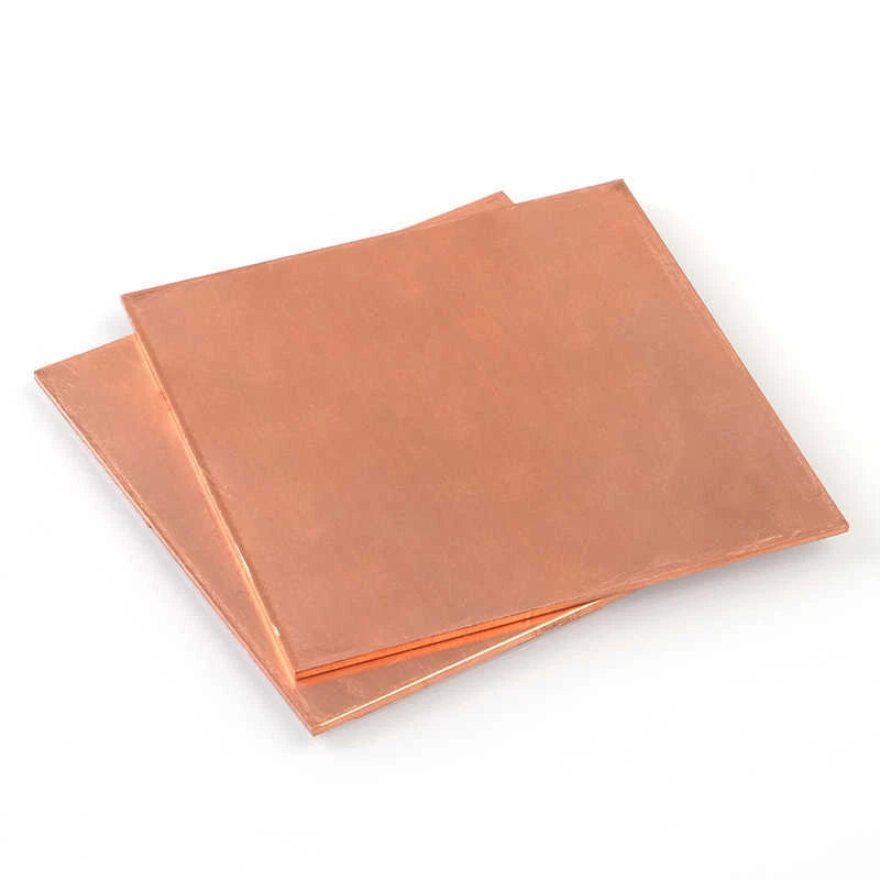 0.1mm-0.8mm Thick 99.9% Pure Copper Sheet Metal guillotine cut - Multiple Sizes