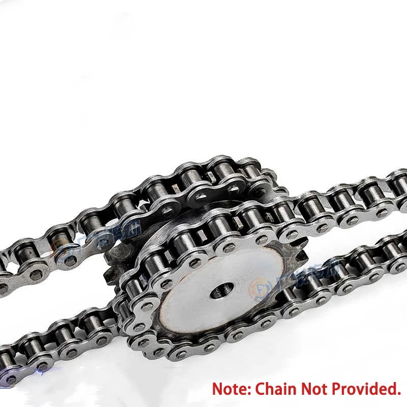 11T - 30T Duplex Chain Sprocket Pitch 15.875mm For #50 10A Roller Chain 45#Steel