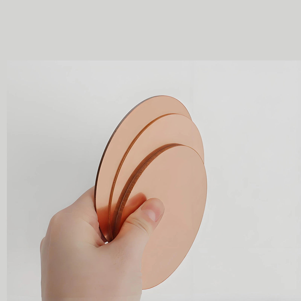 Solid Pure Copper Disc Blank Cut Round Sheet Plate Thick 0.3-5mm Dia 50mm-300mm