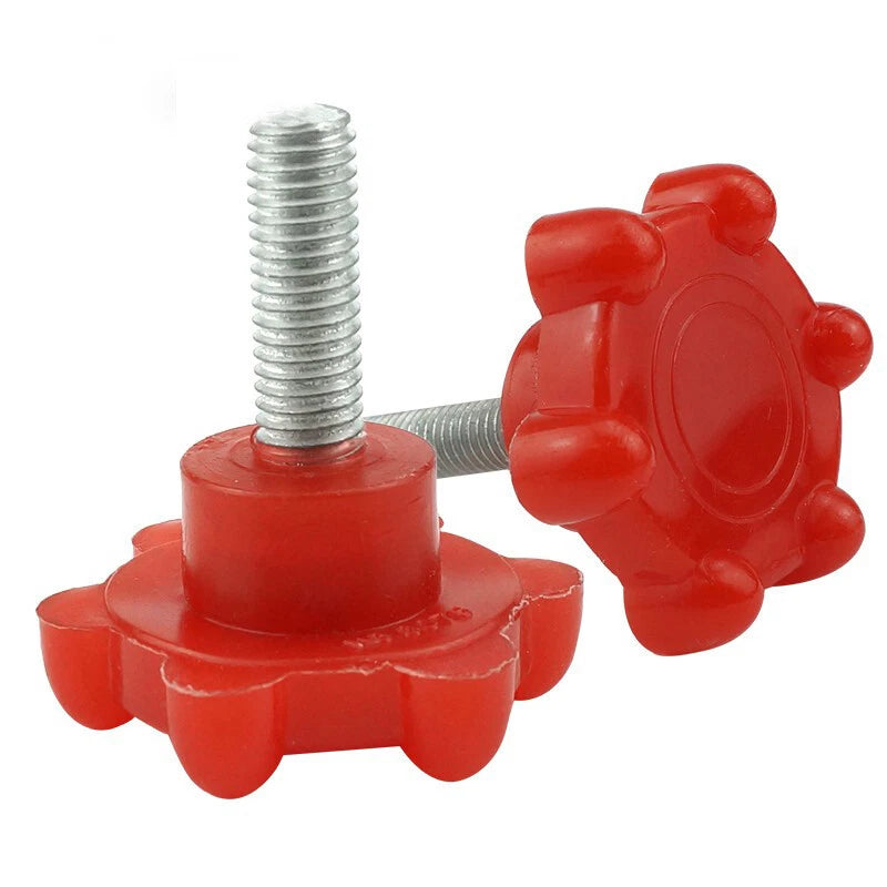 M8 M10 Thumb Screws 8mm 10mm Plastic Knobs Bolt Red Torx-shaped Thumbscrew 48#