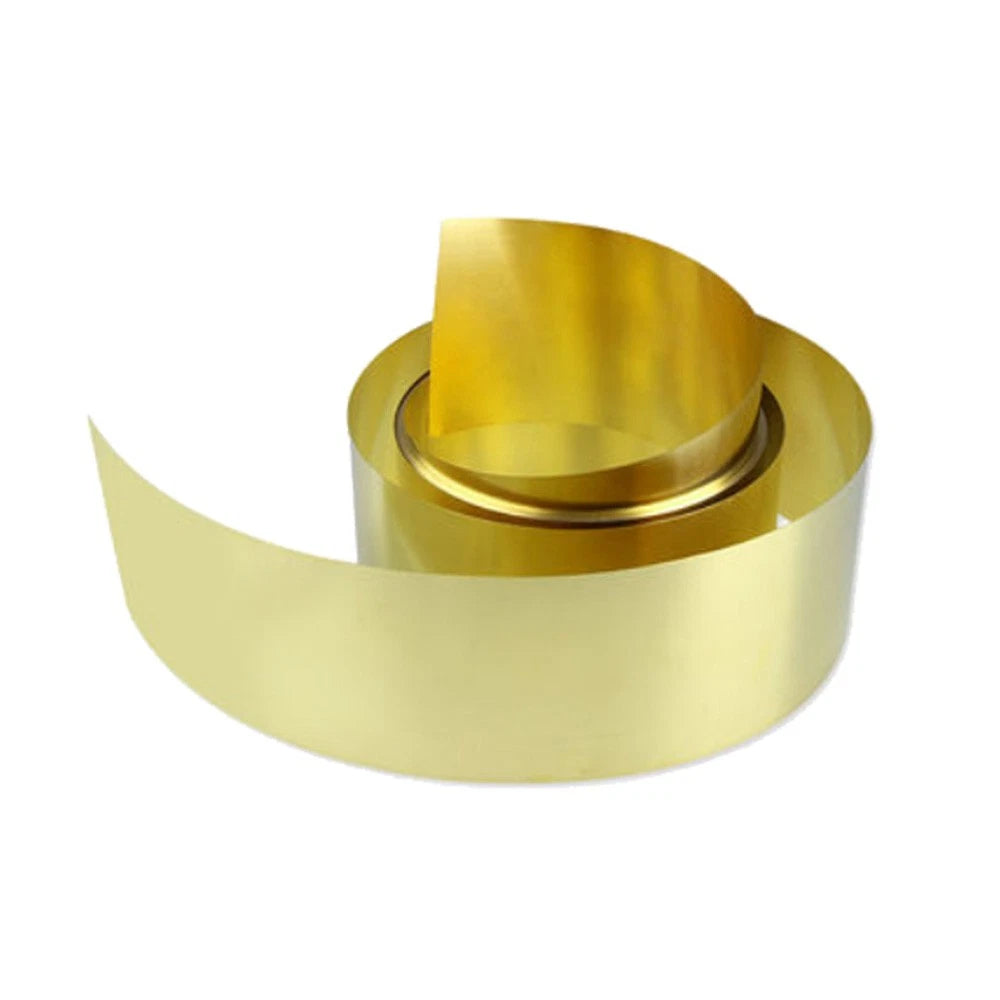 Ultra-Thin Brass Sheet Roll Foil Strip Band 0.02-1mm Thick 100/200/300mm Width