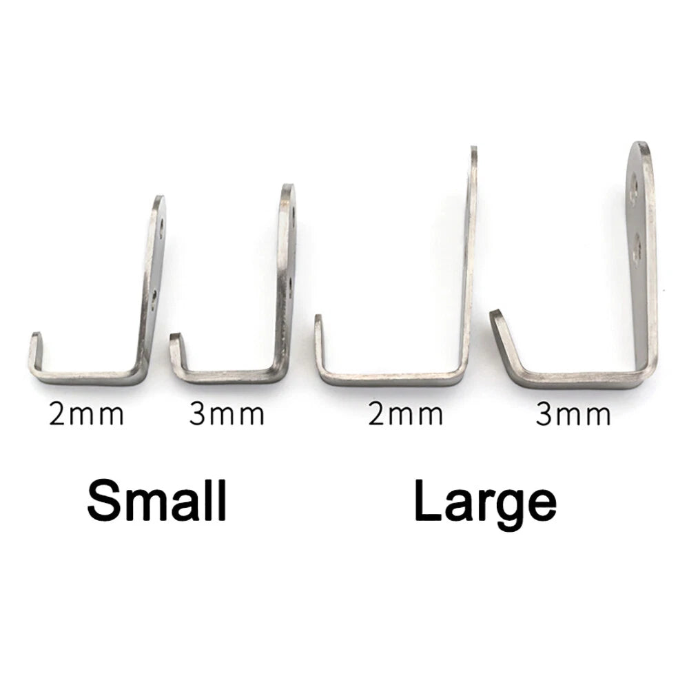 Stainless Steel Hooks Heavy Duty Wall-Mounted Door Rope Towel Hanger Coat Hook