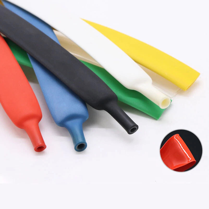 3:1 Heat Shrink Tubing with Adhesive Glue Lining — Φ1.6mm to Φ30mm