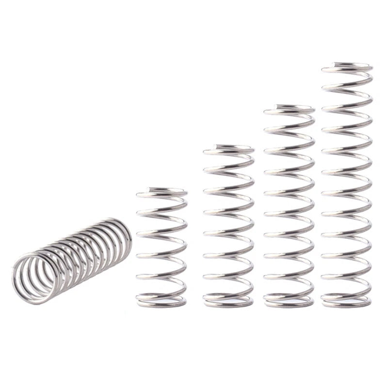 2mm Wire Dia Compression Spring 24-30mm Dia 10-200mm Length A2 Stainless Steel