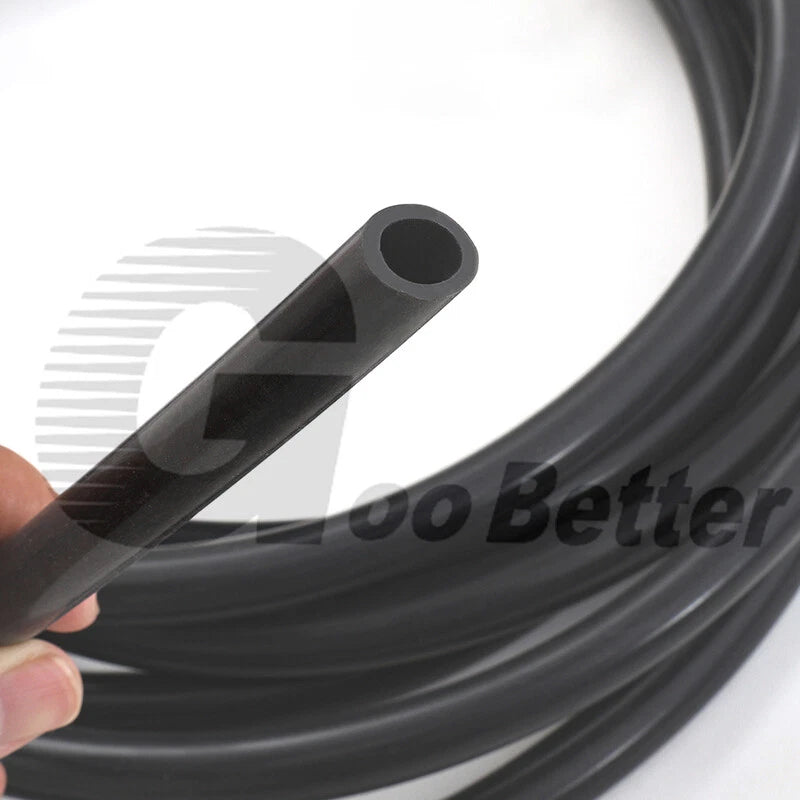 Black Food Grade Silicone Tube Hose Vacuum Tubing Pipe Soft Rubber ID 0.5-25mm