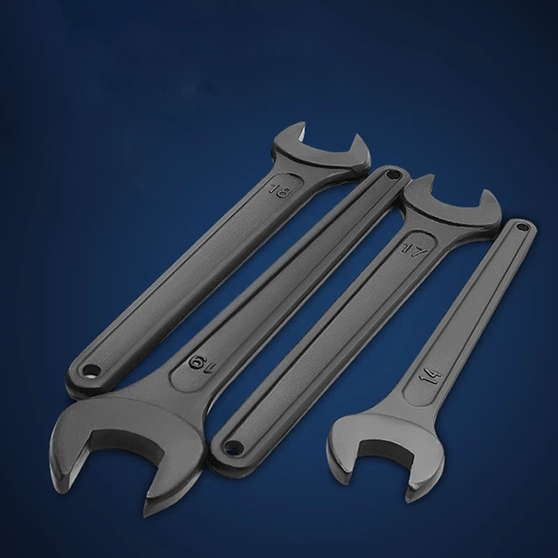 Black Heavy Duty Single Head Open End Wrenches Repair Spanner Workshop 14mm-50mm