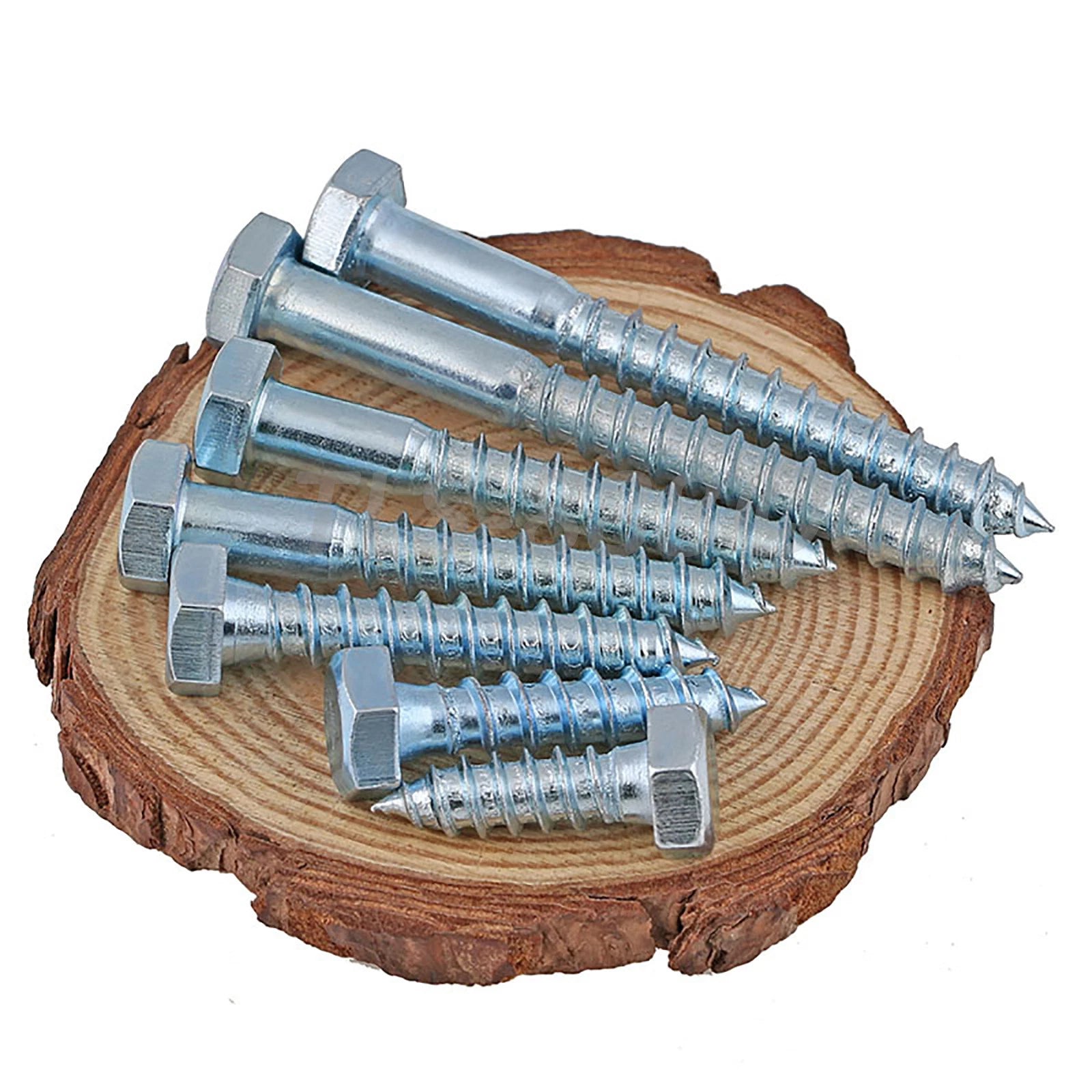 Zinc Plated Hex Head Lag Screws M6 M8 M10 M12 – DIN571 Wood Coach Bolts