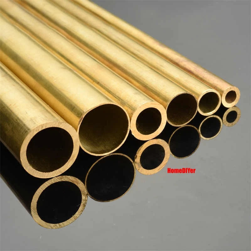 H62 Brass Round Tube — OD 2mm–100mm, Wall 0.5mm–4mm, 200mm Length