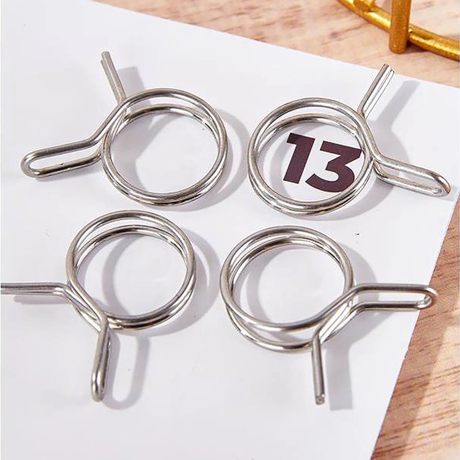 New Double Wire Fuel Hose Spring Clips Silicone Pipe Clamps Air Band Vacuum Tube