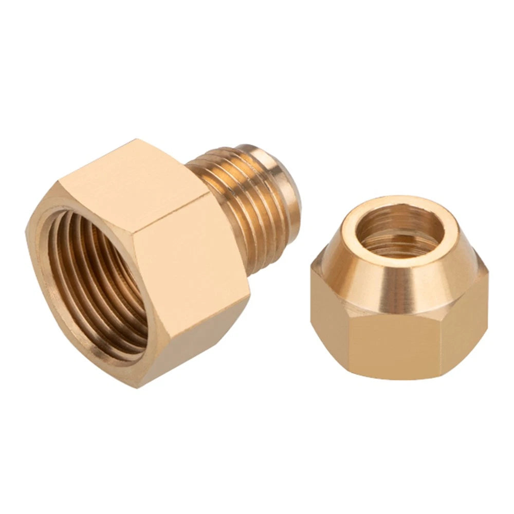 Brass Compression Straight Coupling Connector – Flared Fittings for Copper Pipe