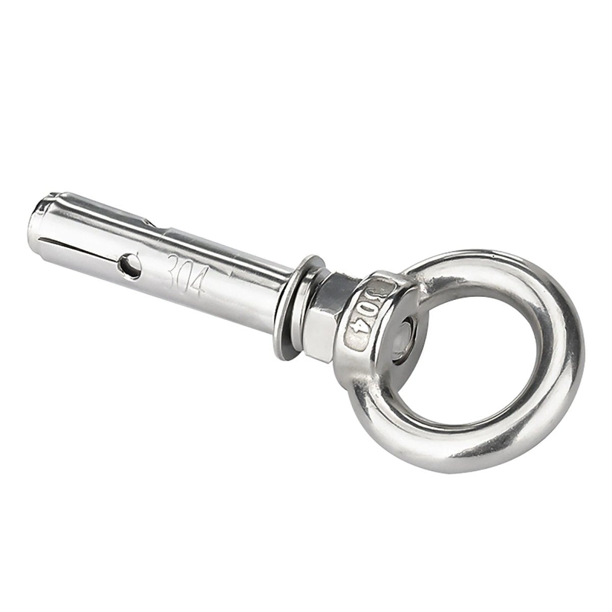 Closed Hook Eye Bolt with Rawl Shield Wall Anchor — A2 Stainless Steel (M6–M20) - HomeDIYer