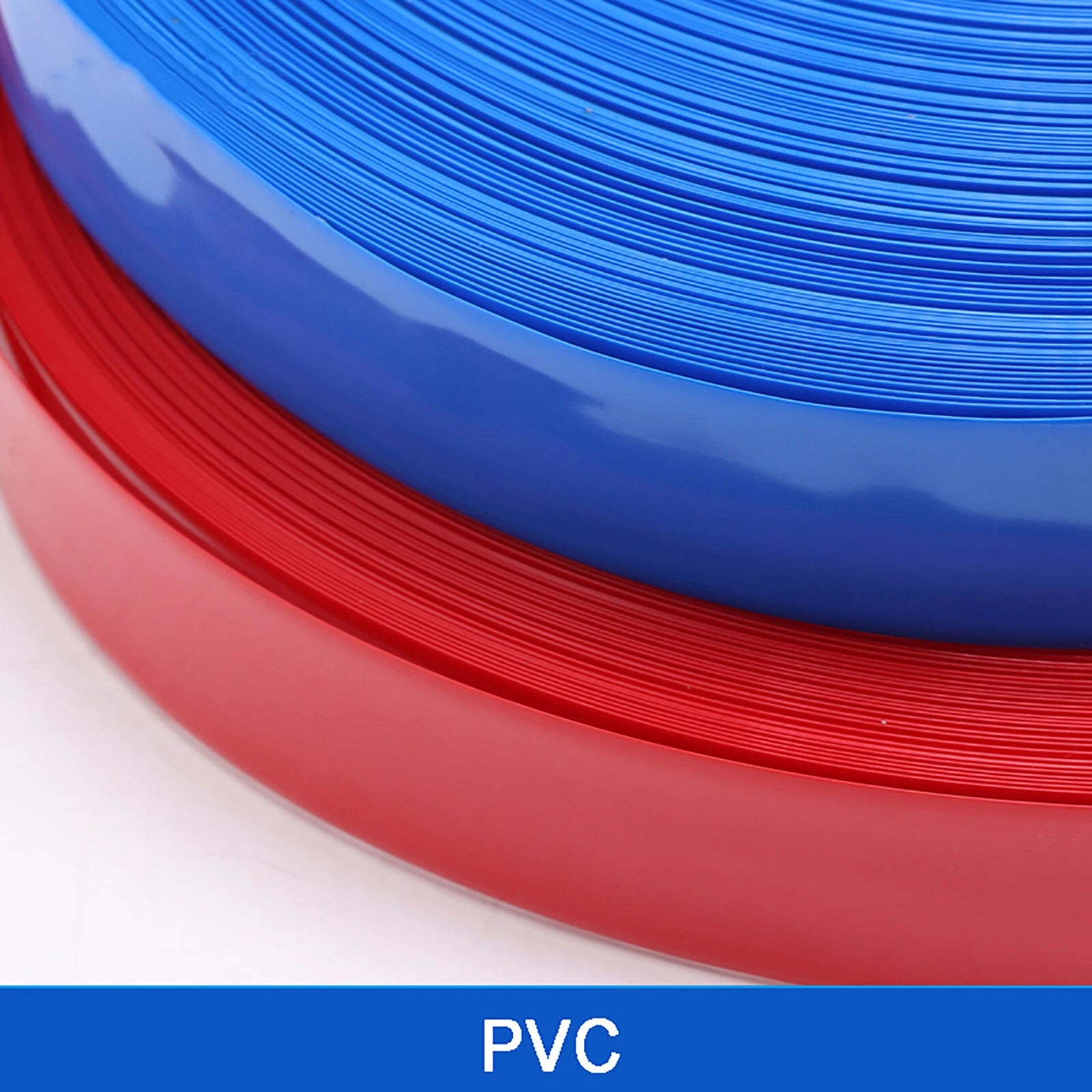 PVC Heat Shrink Tubing 55mm Flat Width — Battery Pack Wrap, 10 Colors, 1m–100m