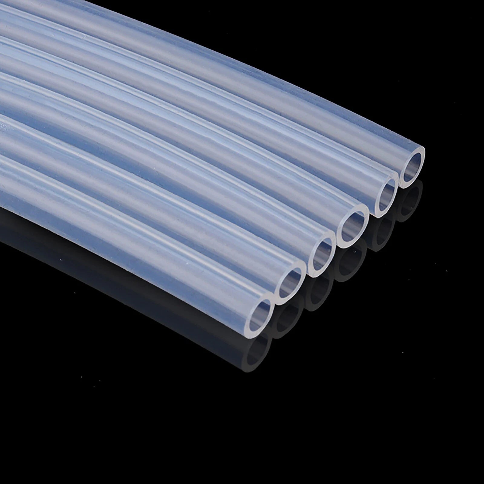 Food Grade Silicone Tubing — Clear Translucent Soft Rubber Hose, ID 1–13mm