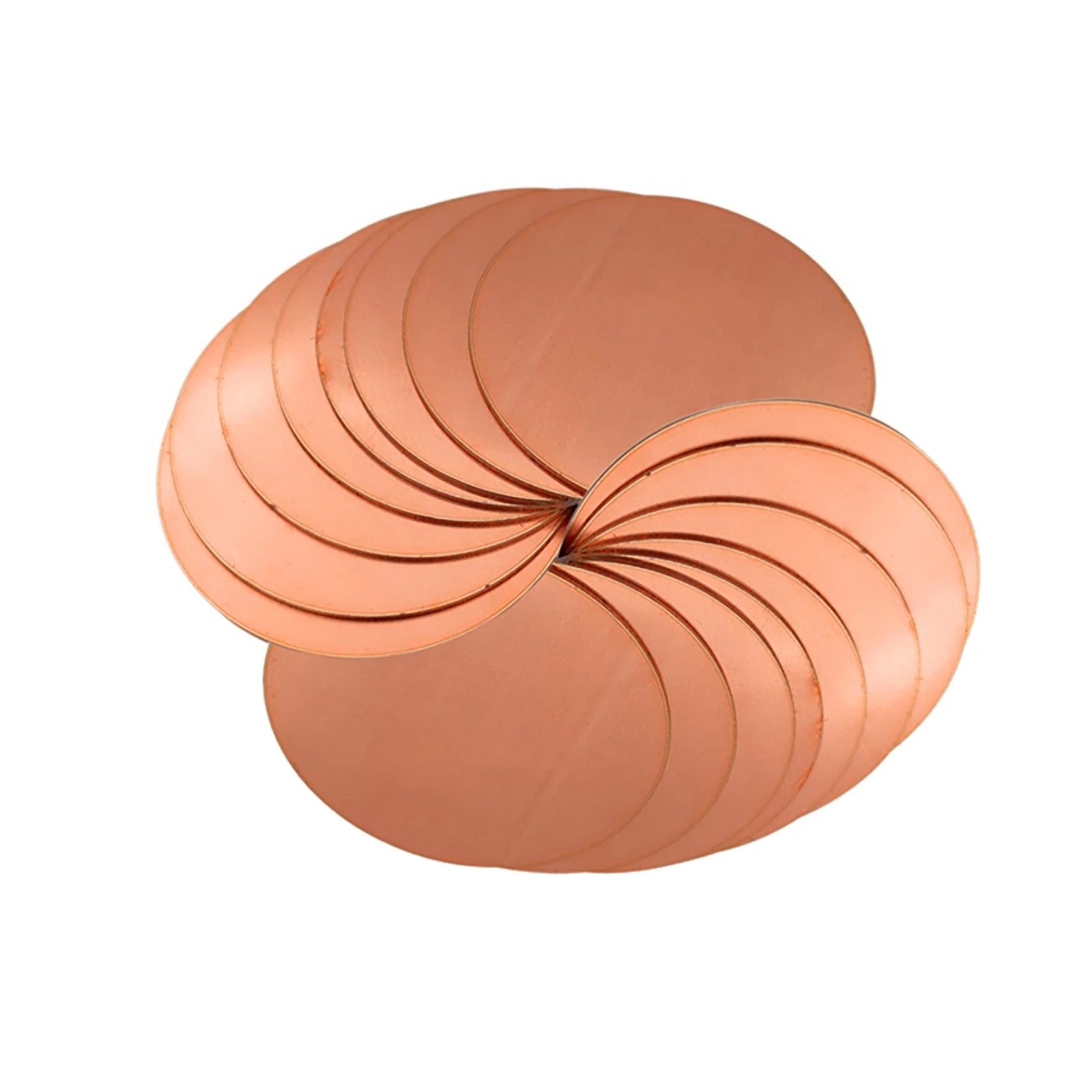 Copper Disk Circle Blanks Solid Pure Copper Discs Blanks Round Plate Metal Sheet