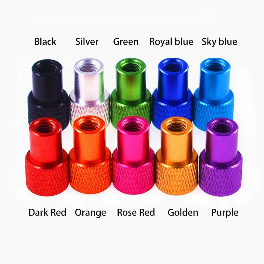 Knurled Thumb Screws M6 Aluminium Hand Grip Knob Bolts + Stainless Steel Thread