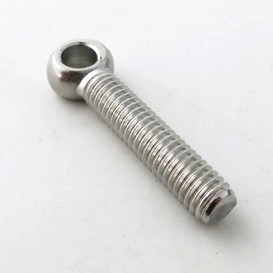 M6 Stainless Steel Eye Bolts — Threaded Ring Screws for Catenary Wire & Resin Hanging - HomeDIYer