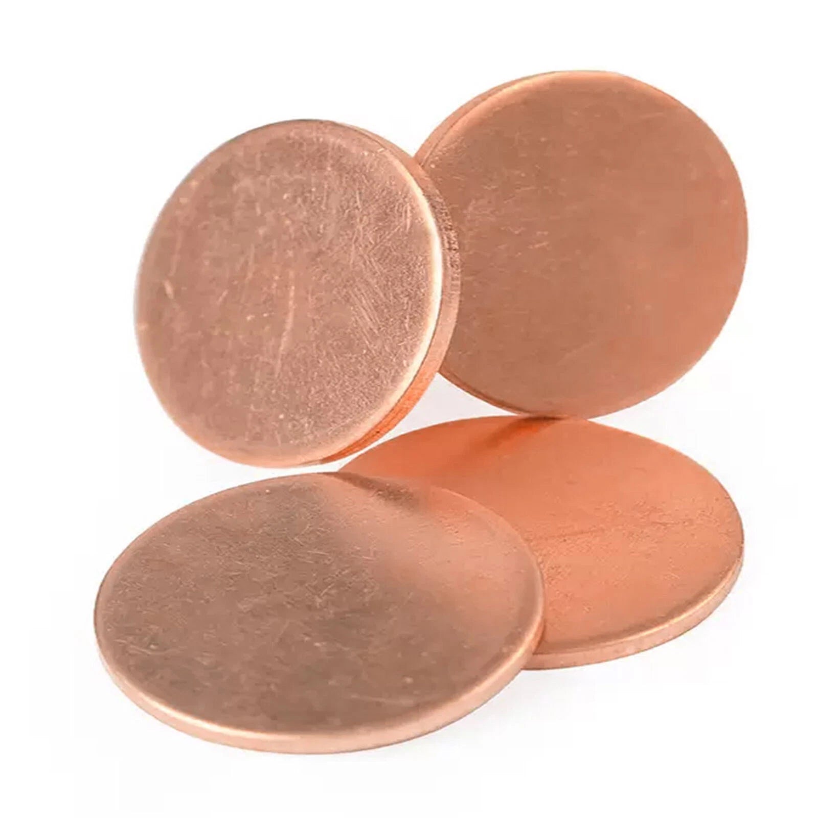 Solid Pure Copper Discs Blanks Round Plate Metal Sheet 0.5mm - 5mm Thick Cu 99.9