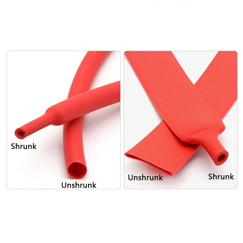 3:1 Red Adhesive Heat Shrink Tubing – Glue Lined Waterproof Sleeving