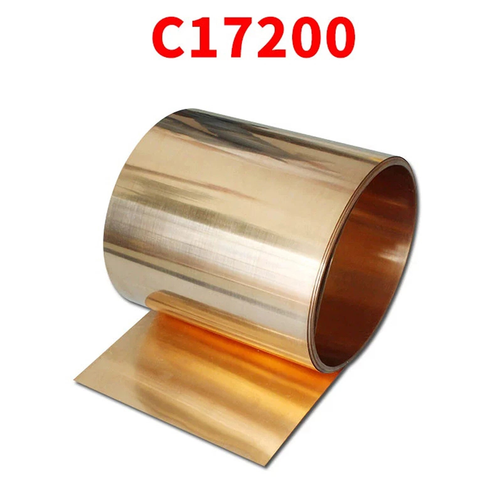 C17200 Beryllium Copper Metal Sheet BeCu Thin Foil Plate Strip Thick 0.1mm-12mm