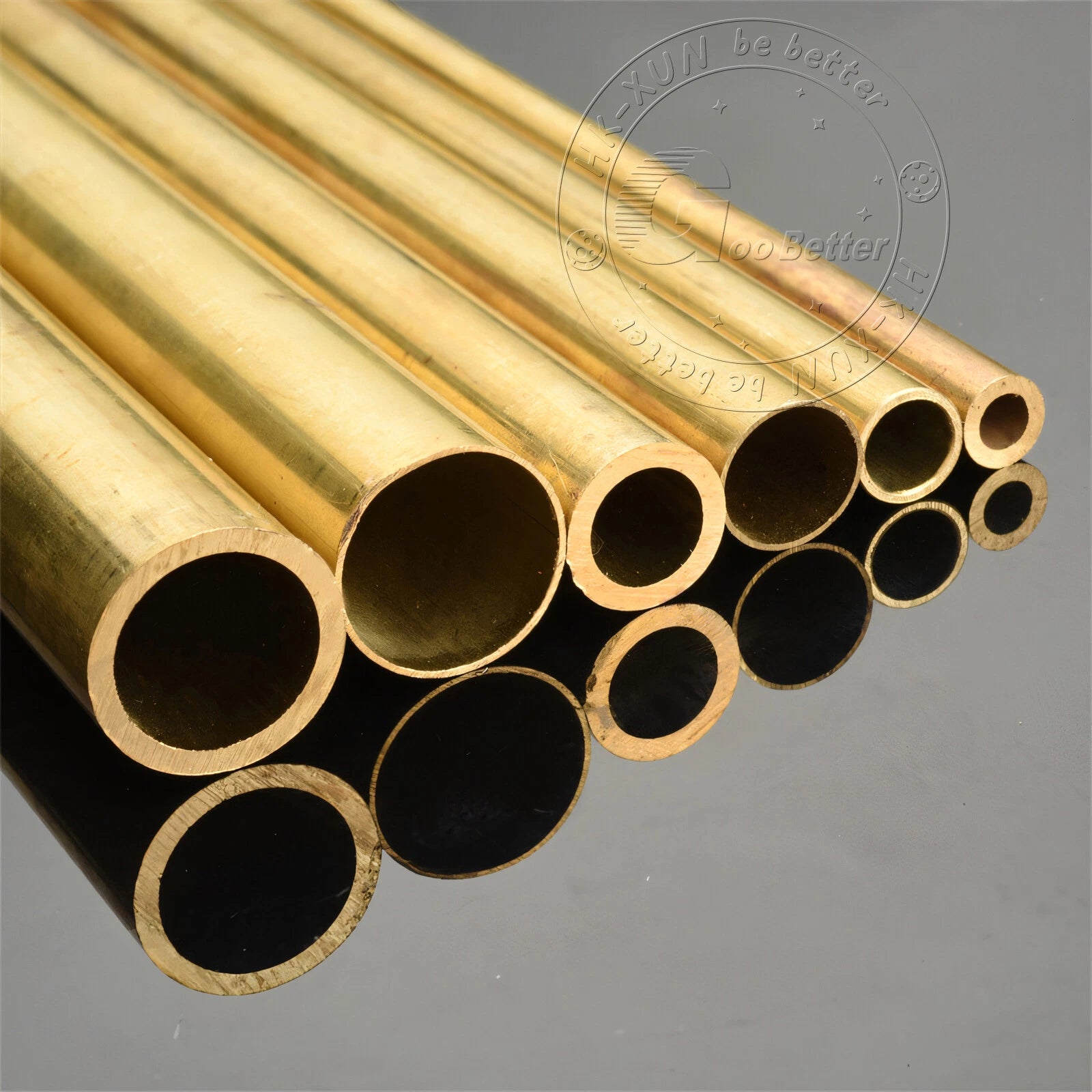 Brass Round Tube 500mm — OD 13mm to 40mm, Multiple Wall Thicknesses
