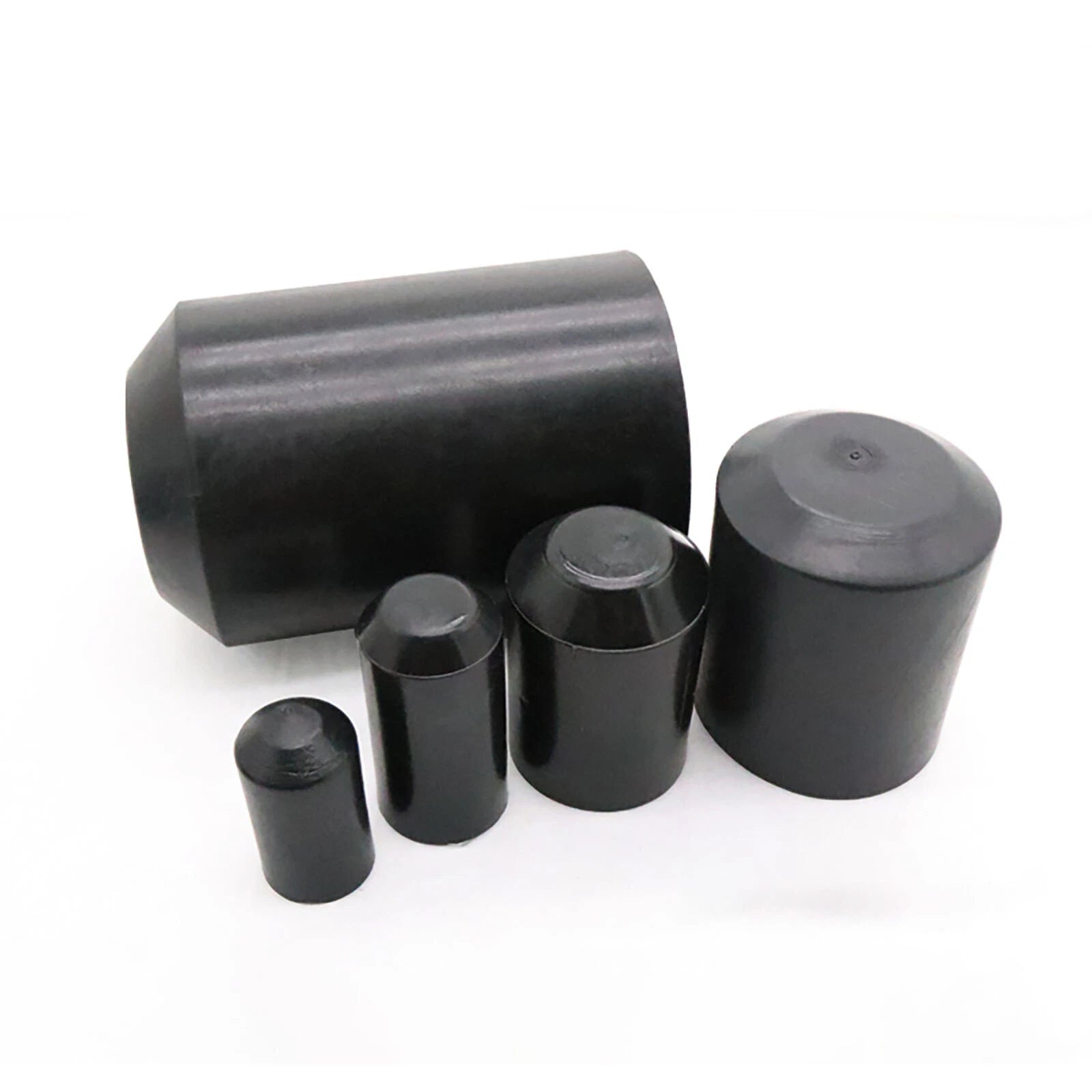 Adhesive Glue Lined Heat Shrink End Caps — 8mm to 85mm, Black / Red / Green