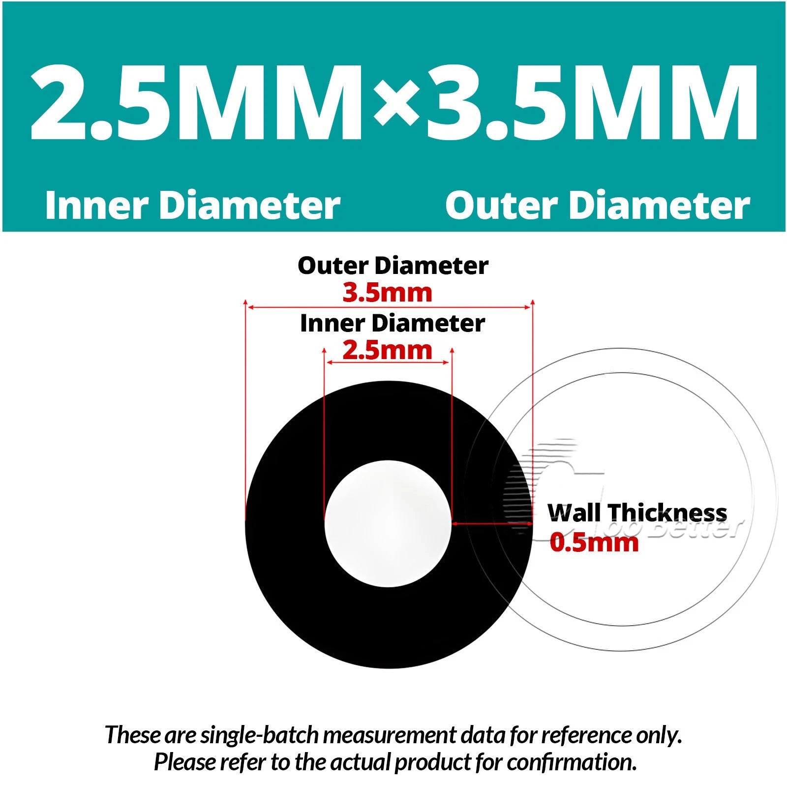 Black Silicone Rubber Tube – ID 0.5–60mm × OD 1–68mm Flexible Hose Pipe