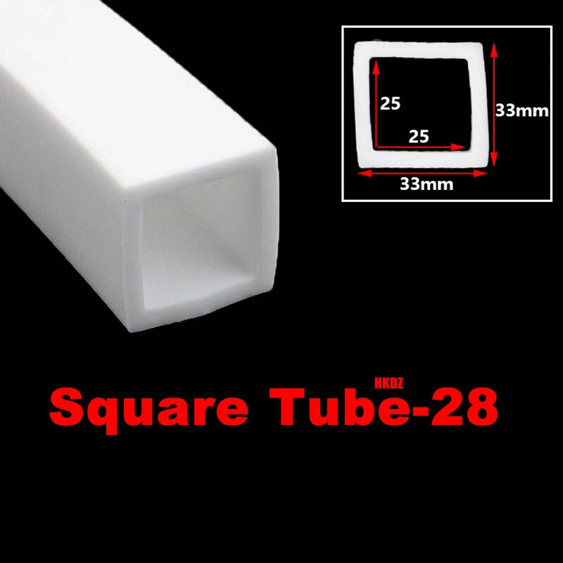 Square Silicone Rubber Hollow Tube Pipe Protector Seal Strips Width 2.5mm~108mm