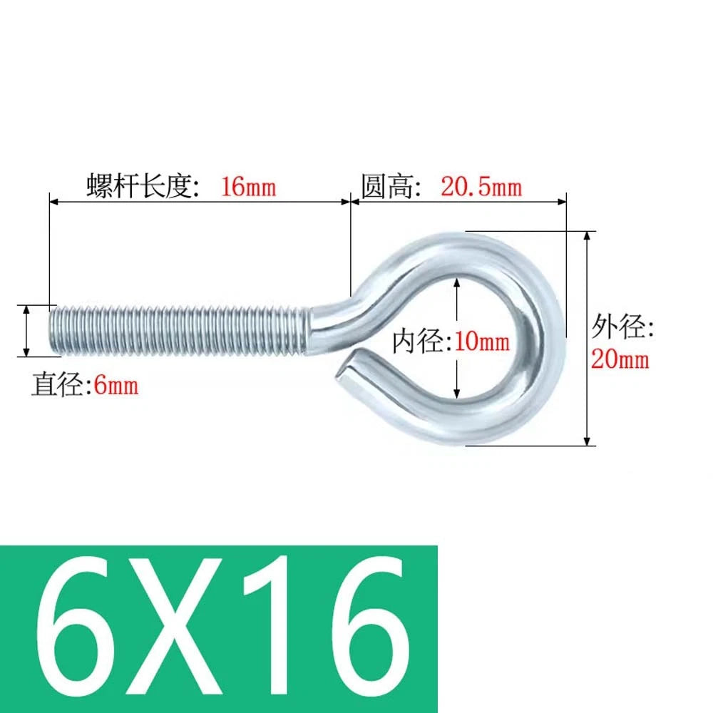 M3–M12 Galvanised Eye Screws | Metric Closed Eye Bolts & Threaded Ring Hooks