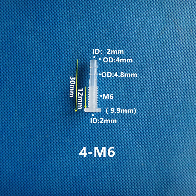 Plastic Barbed Bulkhead Fitting with Male Thread — Hose Tail Pipe Connector
