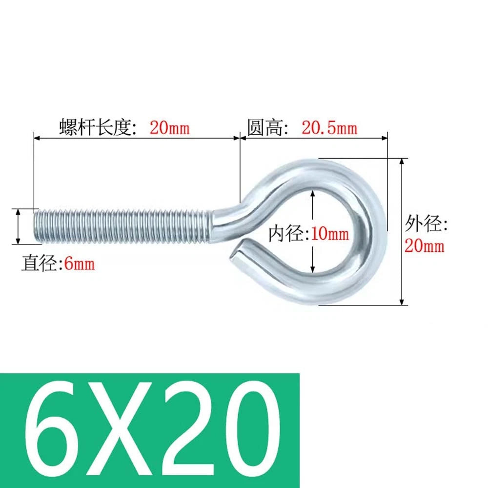 M3–M12 Galvanised Eye Screws | Metric Closed Eye Bolts & Threaded Ring Hooks