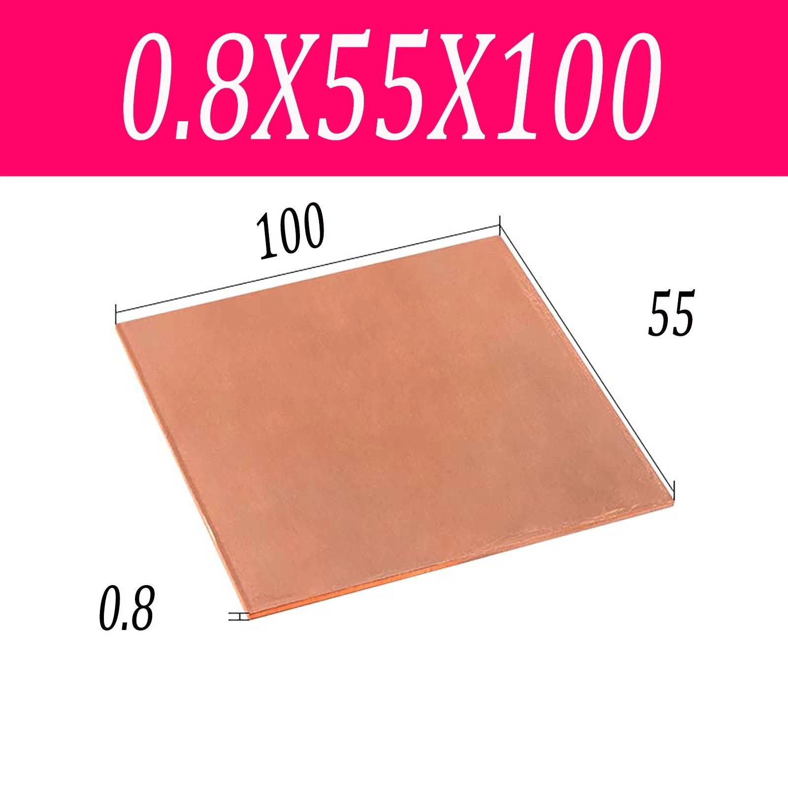 Copper Sheet T2 99.9% Pure Cu Metal Sheet Flat Stock Plate Thick 0.5mm-10mm