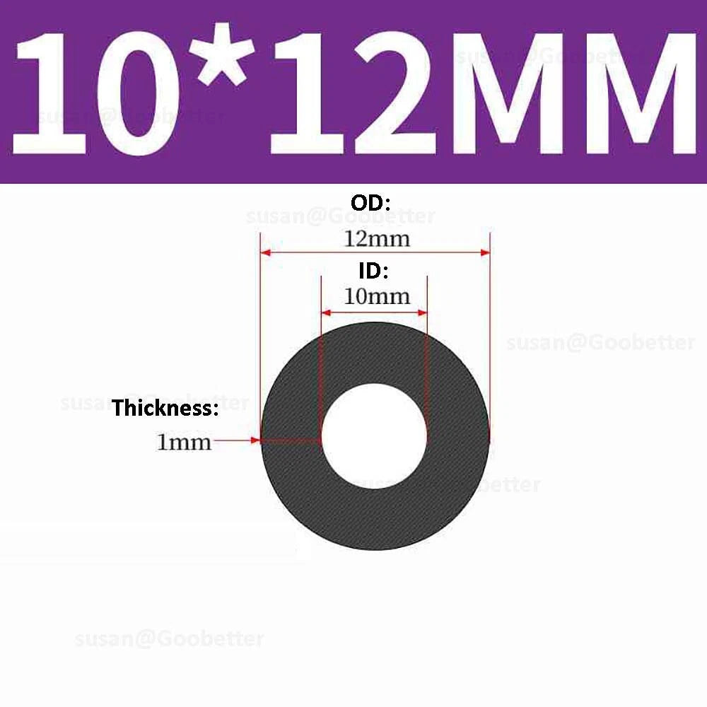 Silicone Hose Pipe Tube Water Air Black Rubber Tubing Tube ID 0.5mm to 38mm