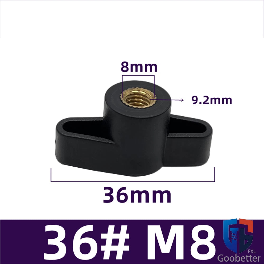 Male Wing Knob Bolt M5 M6 M8 Clamping Thumb Nut Z-handles Screws Stainless Steel