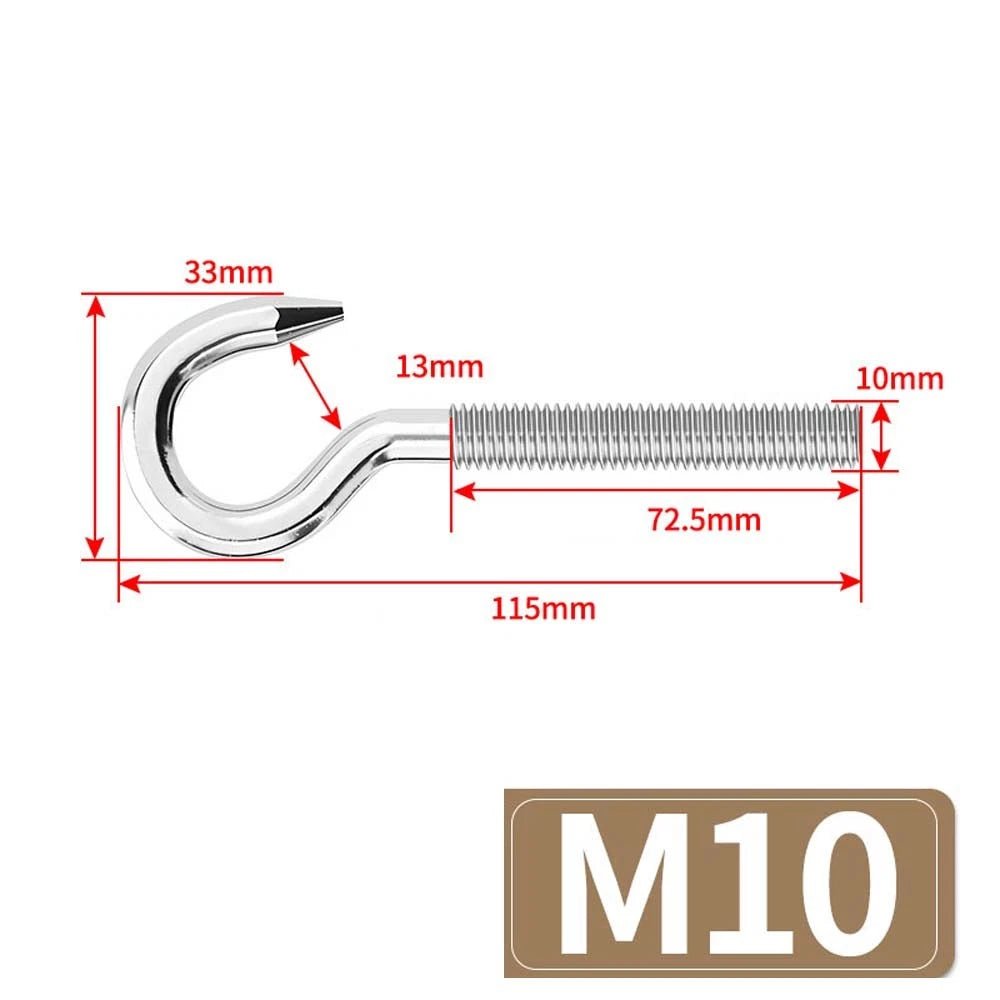 Metric Eye Bolt & Hook Screw — Stainless Steel, M4–M24, Standard & Left Hand Thread - HomeDIYer