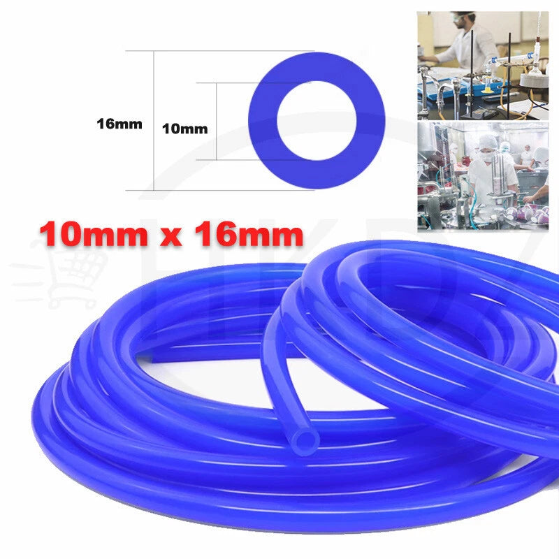 Food Grade Silicone Tubing – Flexible Vacuum Hose Pipe, ID 0.5mm–38mm, Blue
