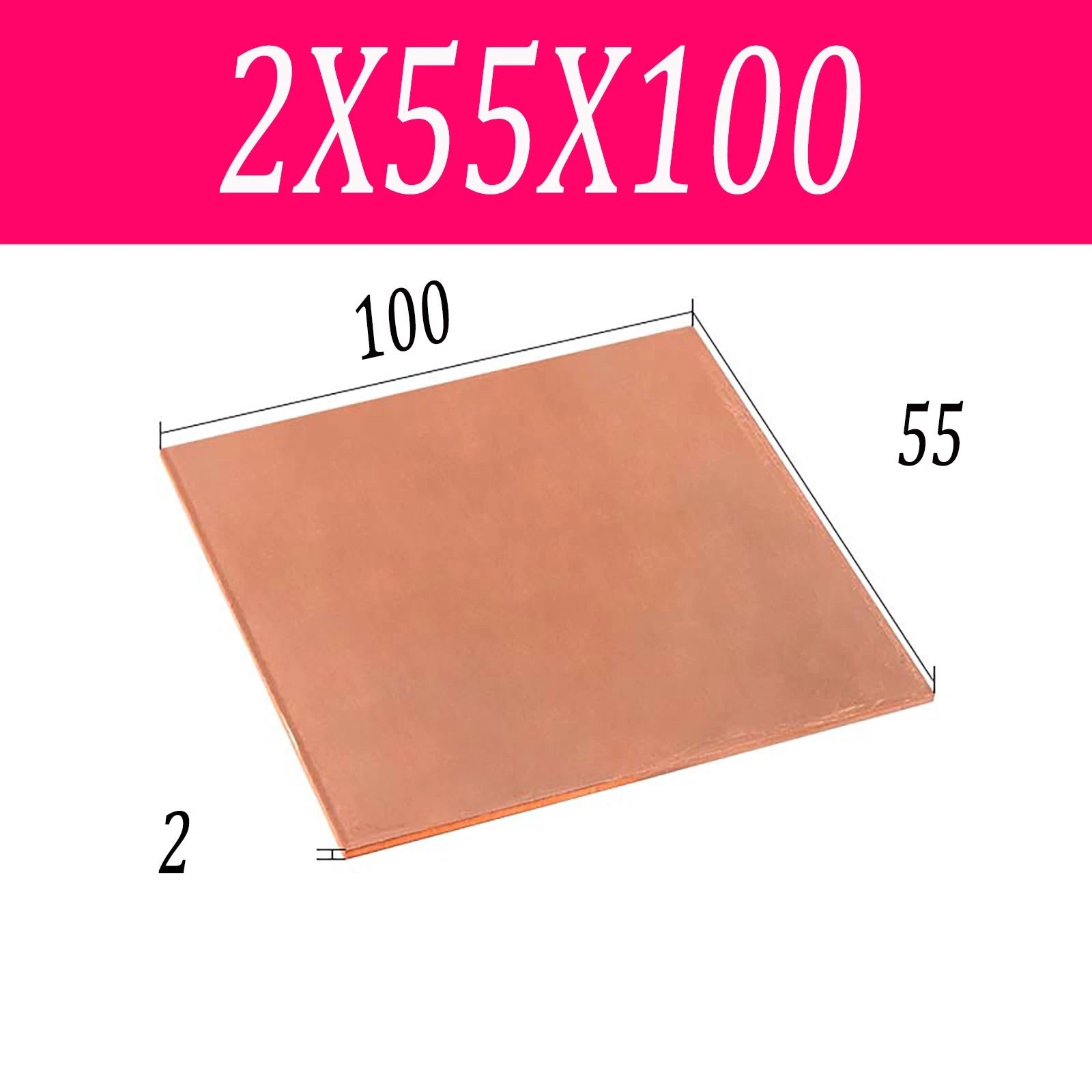Copper Sheet T2 99.9% Pure Cu Metal Sheet Flat Stock Plate Thick 0.5mm-10mm