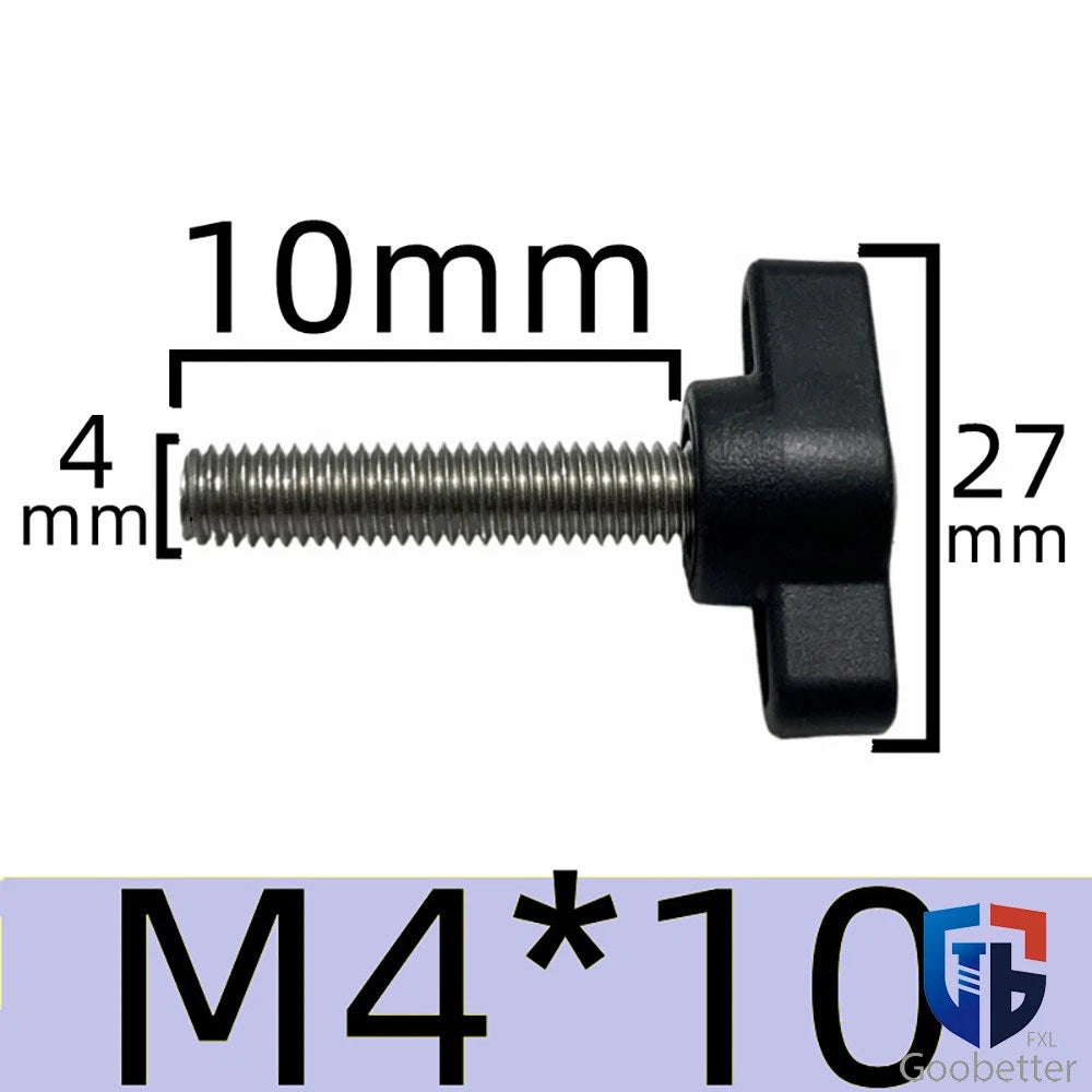 Male Wing Knob Bolt M5 M6 M8 Clamping Thumb Nut Z-handles Screws Stainless Steel