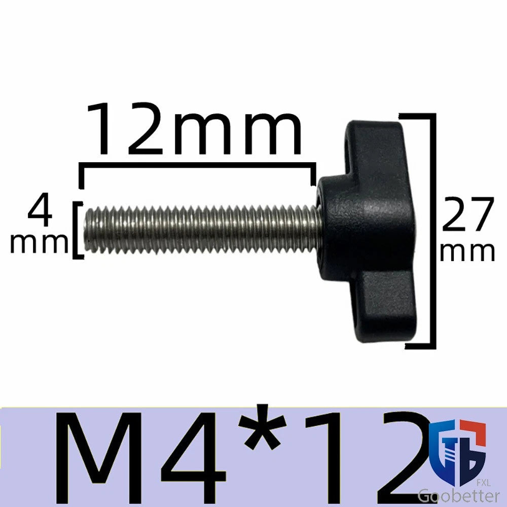 Male Wing Knob Bolt M5 M6 M8 Clamping Thumb Nut Z-handles Screws Stainless Steel