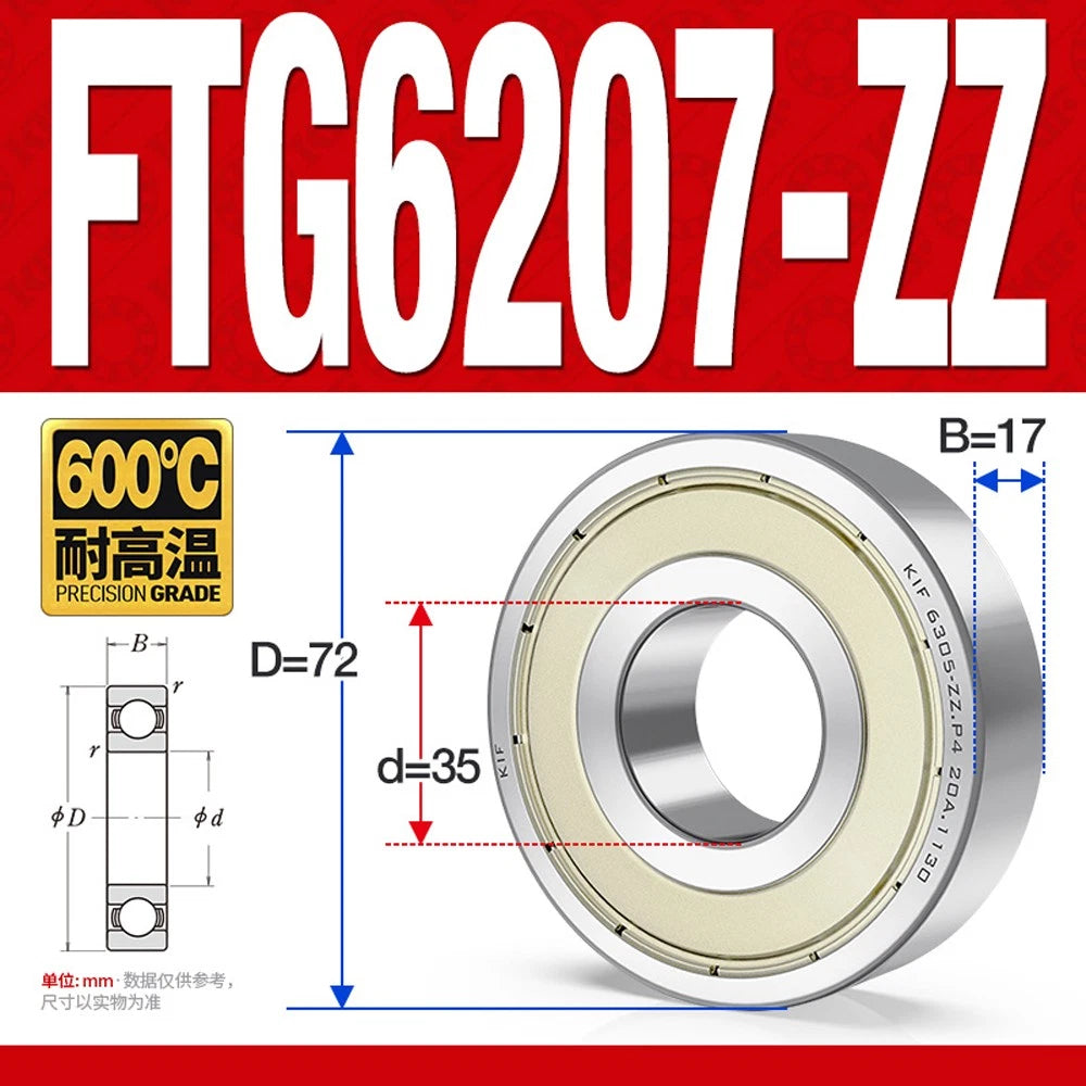 Deep Groove Ball Bearing Bearings Inner-Ø 10/12/15/17/20/25/30/35mm Various Size
