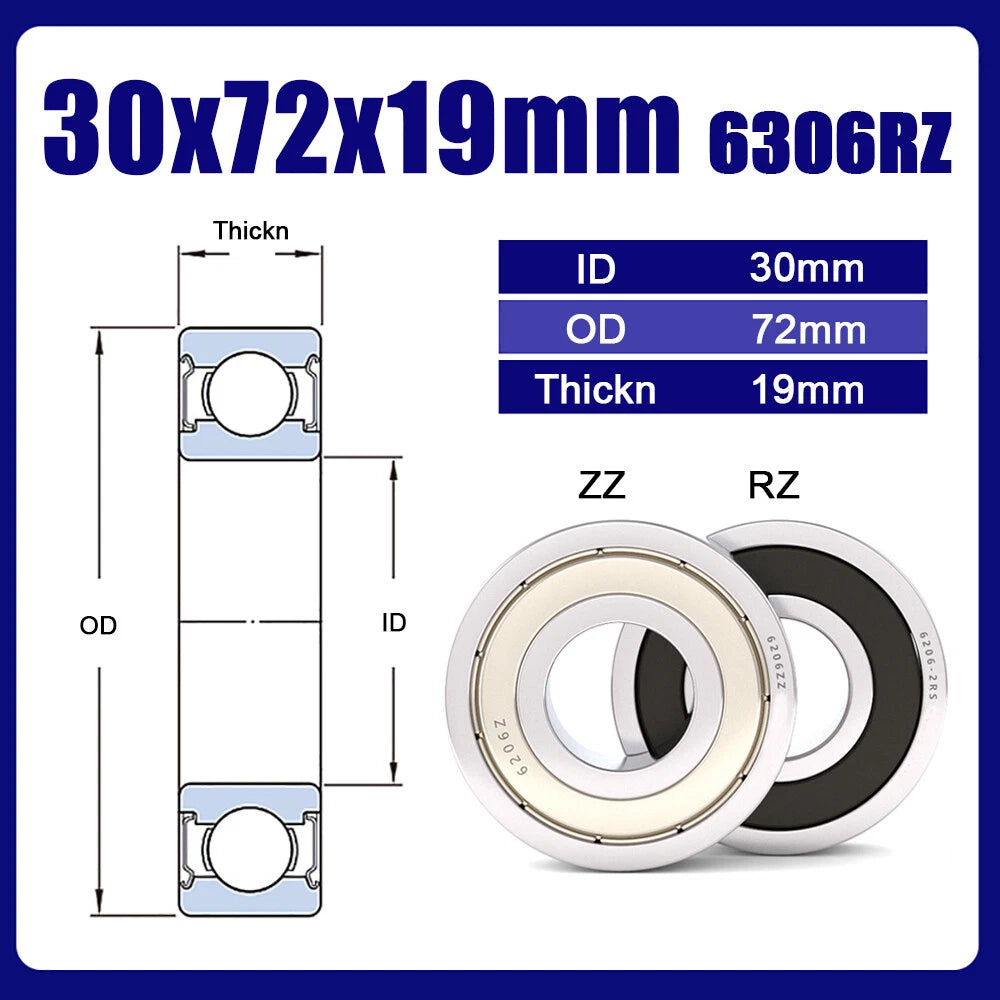 RZ or ZZ Bearings Precision High Speed Bearings Deep Groove Ball Bearing, Sealed
