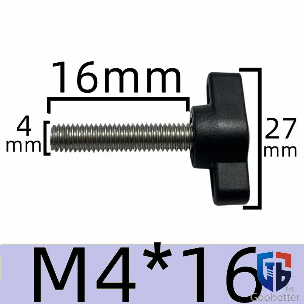 Male Wing Knob Bolt M5 M6 M8 Clamping Thumb Nut Z-handles Screws Stainless Steel