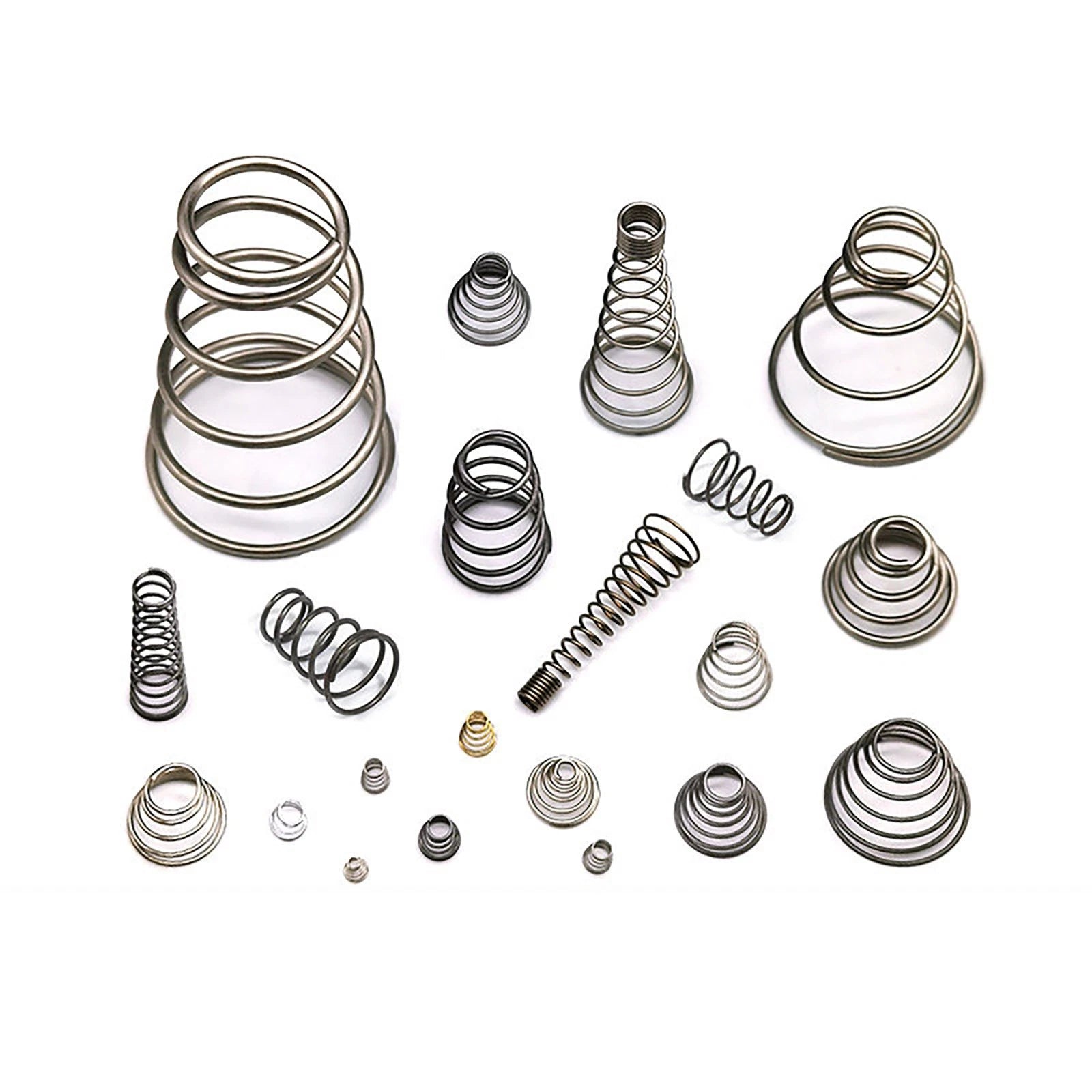 Conical Compression Spring Tapered Spring Steel Wire 0.2-3mm Heavy Duty Cone DIY