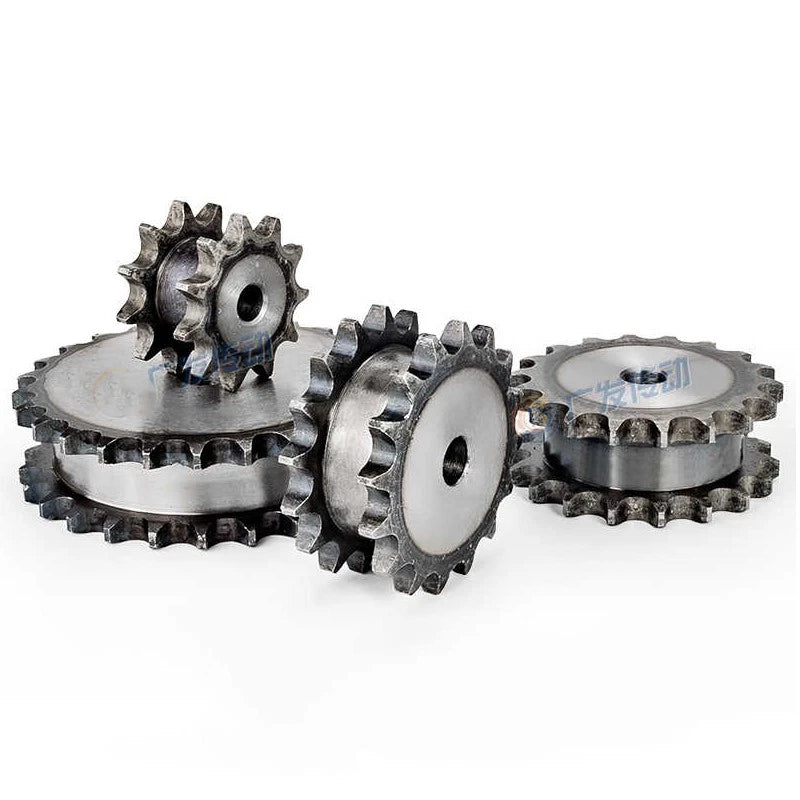 11T - 30T Duplex Chain Sprocket Pitch 15.875mm For #50 10A Roller Chain 45#Steel