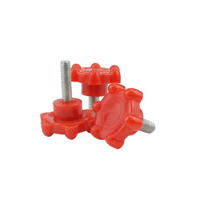 M8 M10 Thumb Screws 8mm 10mm Plastic Knobs Bolt Red Torx-shaped Thumbscrew 48#