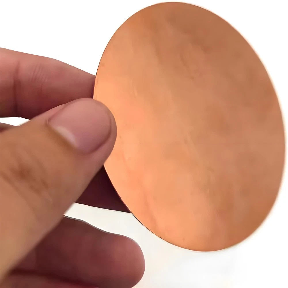 Solid Pure Copper Disc Blank Cut Round Sheet Plate Thick 0.3-5mm Dia 50mm-300mm