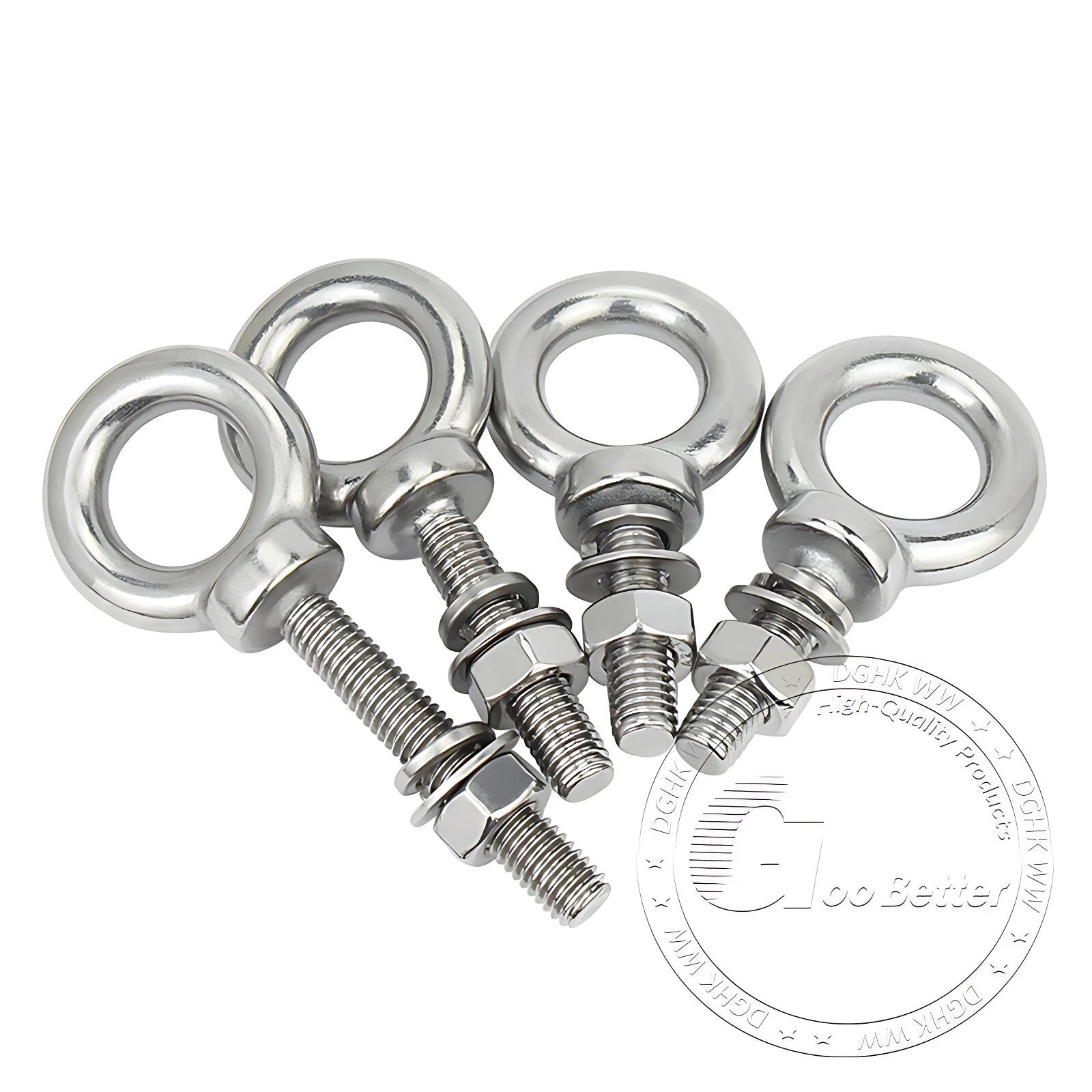 LIFTING EYE BOLTS NUTS & WASHERS A2 STAINLESS STEEL M3 M4 M5 M6 M8 M10 M12 - M30
