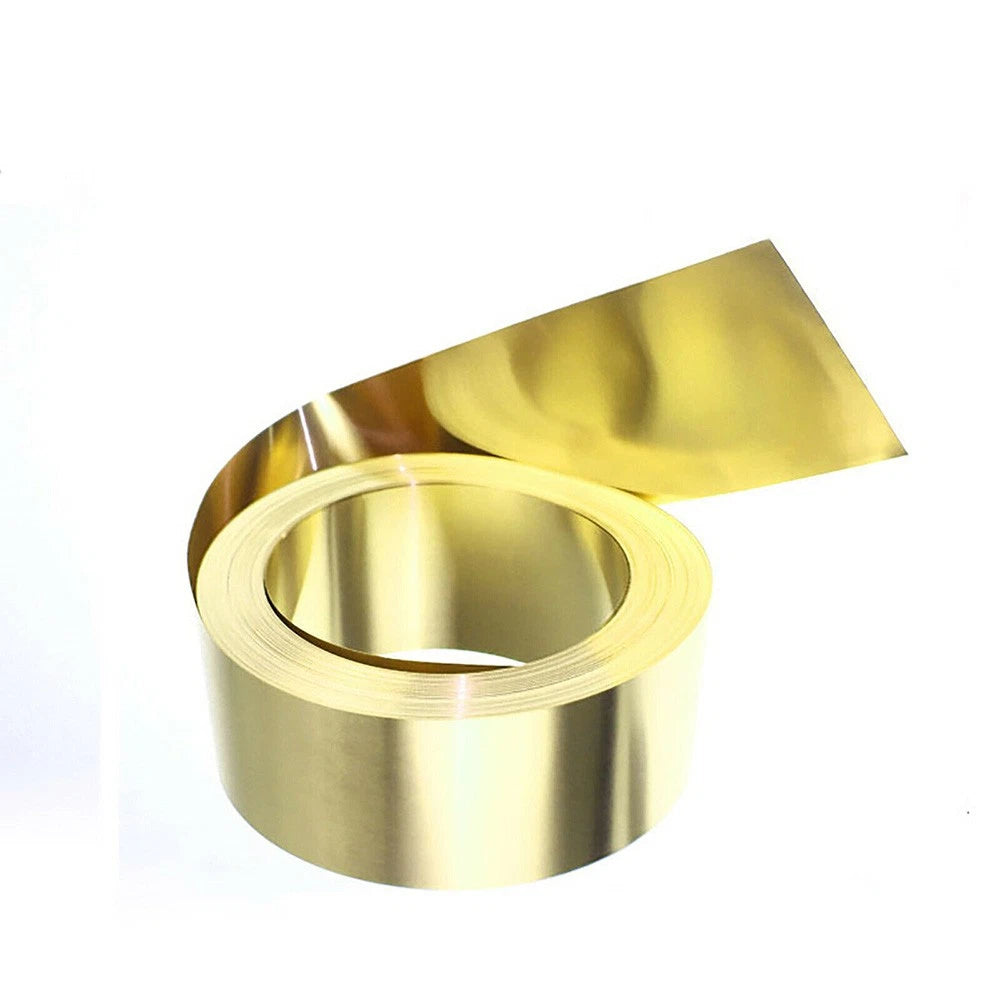 Ultra-Thin Brass Sheet Roll Foil Strip Band 0.02-1mm Thick 100/200/300mm Width