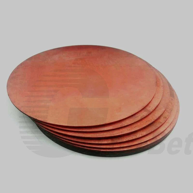 Solid Pure Copper Blank Round Discs T2 Grade Sheet Plate Panel Laser Cut 0.3-4mm