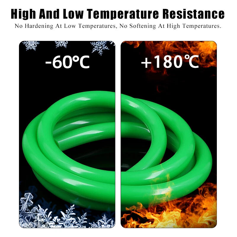 Food Grade Green Silicone Tube Beer Milk Flexible Hose Pipe Soft Rubber 1mm-25mm