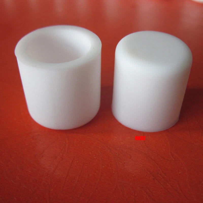 White Round Silicone Rubber End Caps for Tubes & Pipes — 3mm to 60.5mm